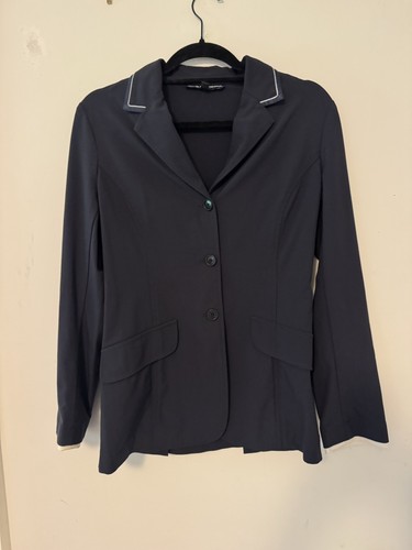 Navy Women’s Size 14 Charles Ancona With Navy And White Piping