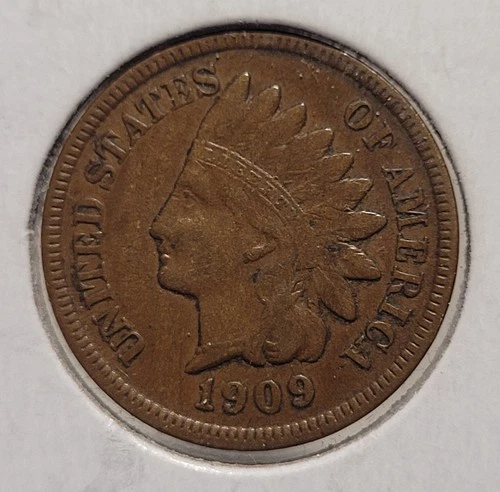 1909-S Indian Head Cent in XF Extra Fine Condition