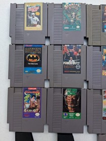 NES Lot 13 Games Stanley Search for Dr Livingston Batman Punch-Out Tetris Mario