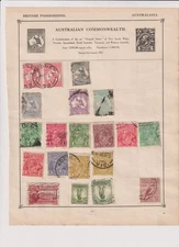 AUSTRALIA Stamps on 2 Sides of a Page - Used