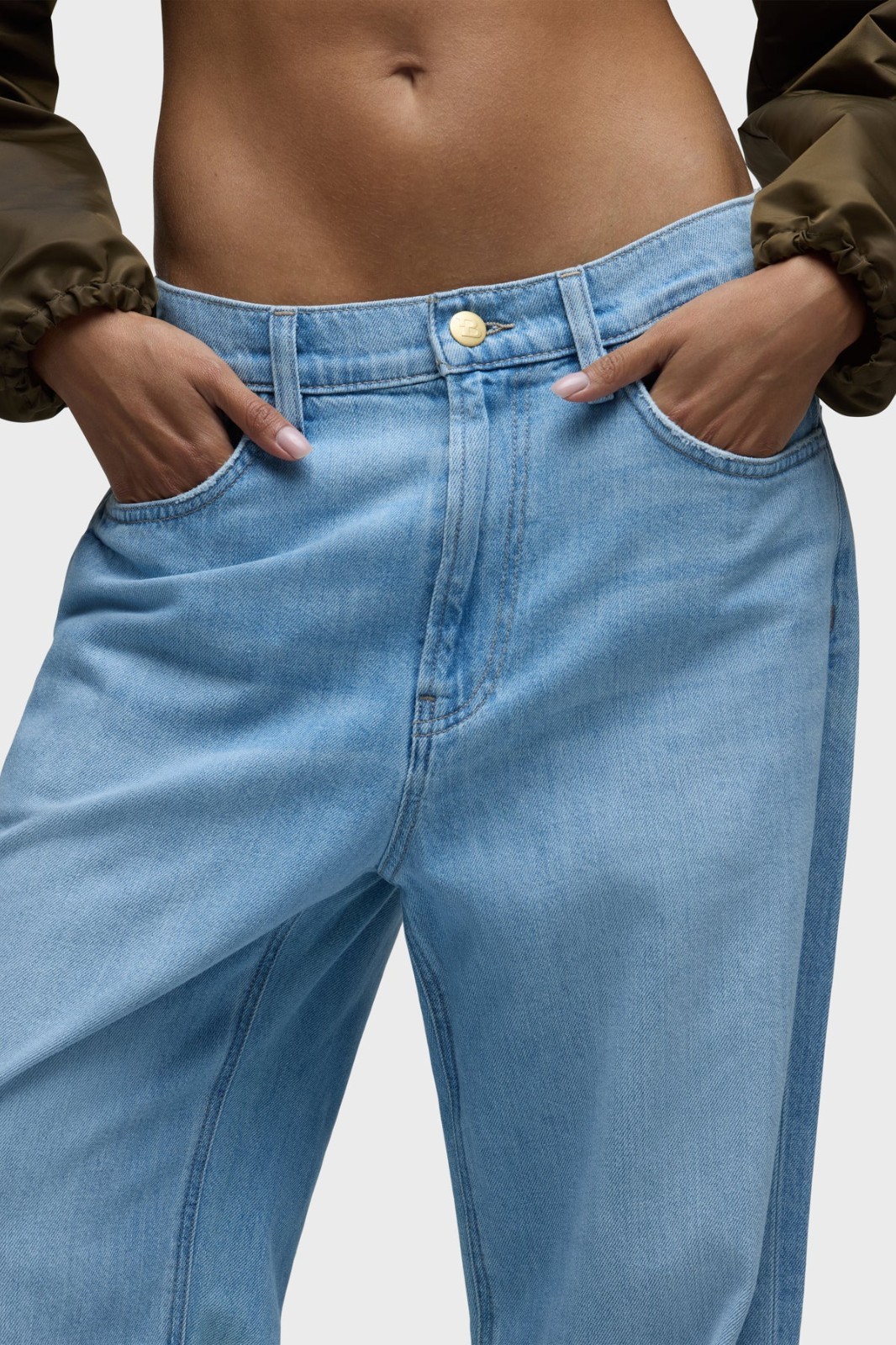 Women's Hudson Jeans Brooks Nader Low-Loose Jean Poolside Size 33 NWT $235 MSRP image 9