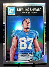 2016 Donruss Optic Rated Rookie STERLING SHEPARD #194 Silver Prizm Football Card. rookie card picture