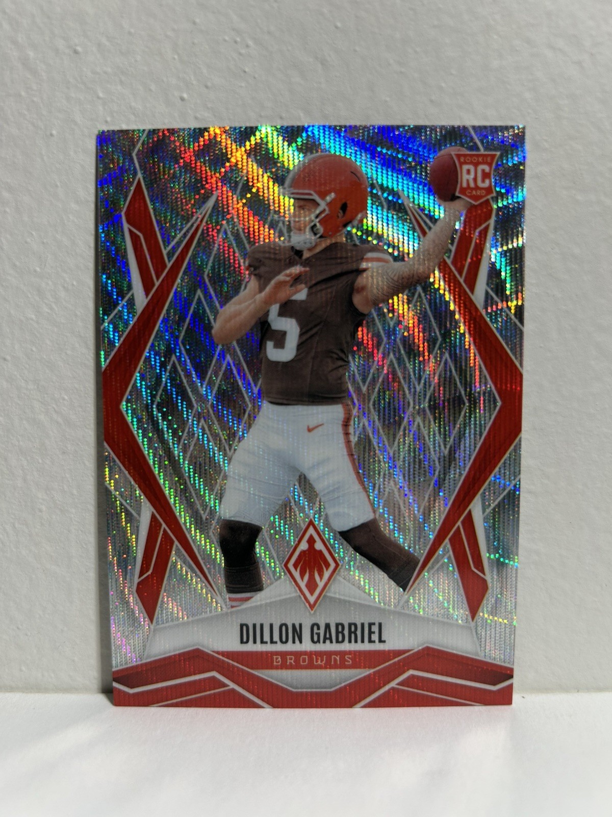 2025 Panini Phoenix #’d /199 Dillon Gabriel Silver Wave Rookie RC - Browns #175