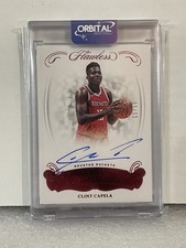 2017-18 Panini Flawless Excellence Signatures Clint Capela Red 11/15 ES-CC Auto