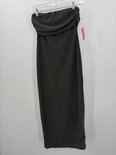 Pre-Owned Zara Grey Size Medium Maxi Strapless Dress