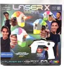 Laser X ULTRA 4 Blaster set Laser Game, 4 Players, 200ft range, No Vest Needed