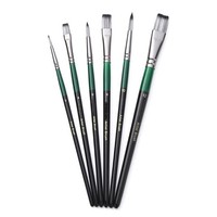 6X Aquarellpinsel Pinsel Set KüNstler Nylon Pinsel FüR Erwachsene