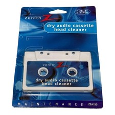 Vintage Zenith Dry Audio Cassette Head Cleaner ZEA155 Sealed Maintenance Tape