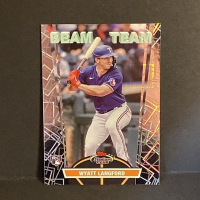 WYATT LANGFORD 2024 Topps Stadium Club Beam Team Rookie RC SSP #BT-21 CASE HIT