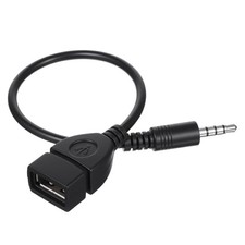 USB to AUX Audio Adapter, 3.5 mm Male AUX Audio Jack Plug to USB 2.0 Female