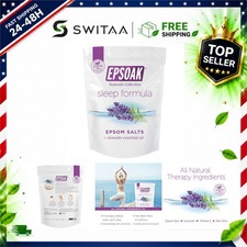 Epsoak Epsom Salt 2 lb Lavender Scent USP Magnesium Sulfate Bath Salt Made in