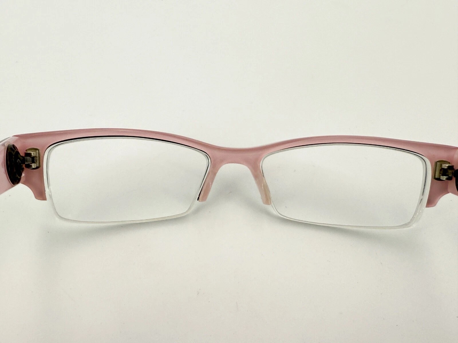 CHROME HEARTS Twiggy Glasses Black Pink Cross Sterling Silver Frames Only thumbnail 8