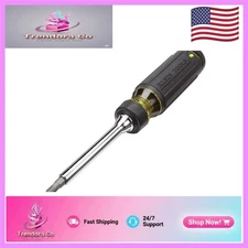 15-in-1 Multi-Bit Ratcheting Screwdriver with Cushion-Grip Handle - Durable Tool