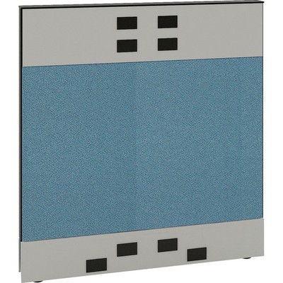 Modular Partition Base Panel with Desktop  Baseline Raceway Power 36''W x 38''H