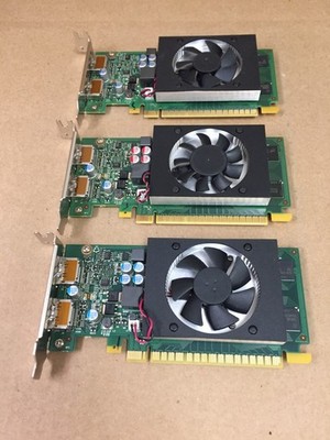 Lot of 3 Lenovo Nvidia GeForce GT730 01AJ854 2GB Dual DP PCIe SFF Graphics Card