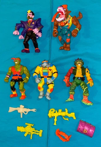 vintage TOXIC CRUSADERS LOT Toxie Junkyard Dog Major Disaster Radiation Ranger +