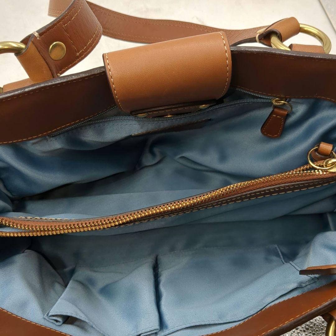 Coach Patchwork Denim Canvas Turnlock Shoulder Ba… - image 13