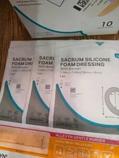 DIMORA Ag SILVER SACRUM FOAM WOUND DRSG BANDAGES 7" + ALLEYN 4" X 11" BORDER