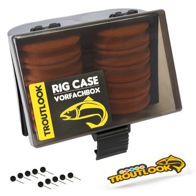Troutlook Rig Case Vorfachbox Montageröllchen Vorfachdose 155x105x70mm