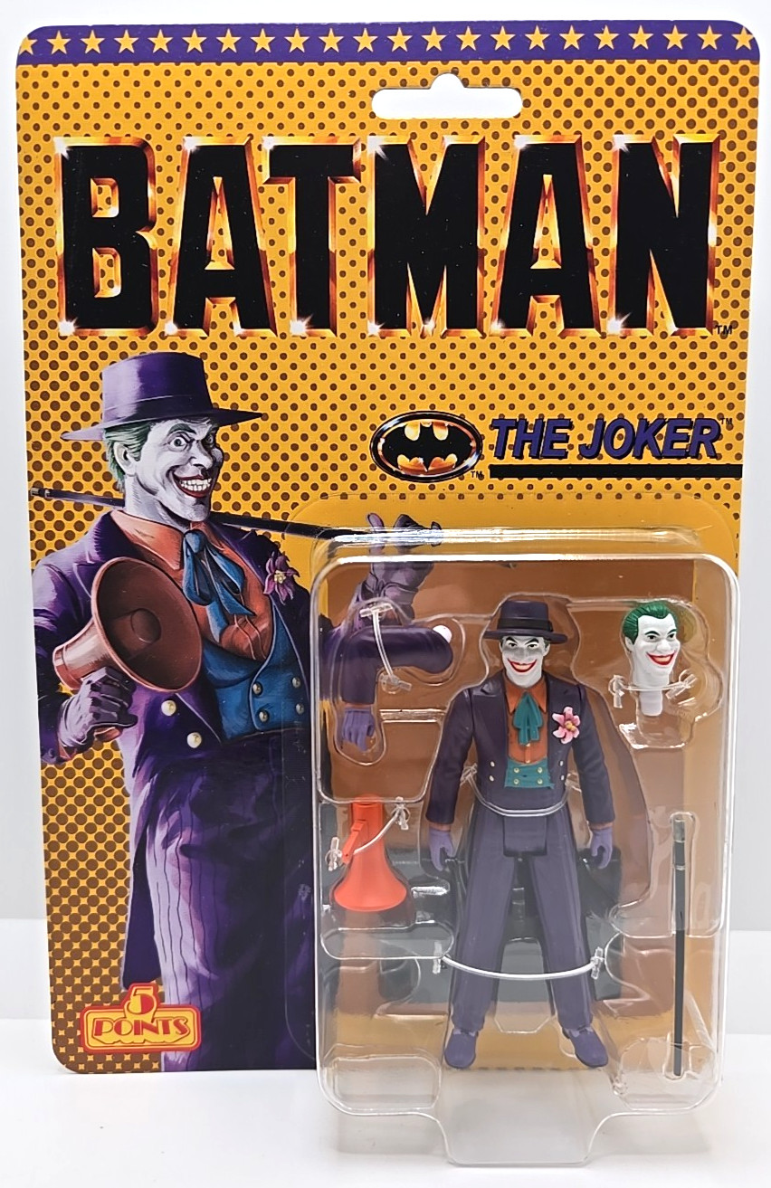 MEZCO Batman (1989) 5 Points Figure Collection The Joker 3.75" Retro Card 2026