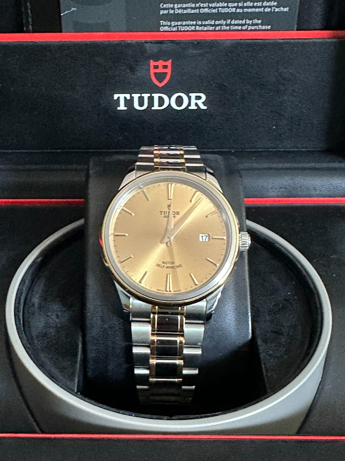 Tudor - 12703-0001 Style 41 Stainless Steel / Yellow Gold / Champagne / Bracelet