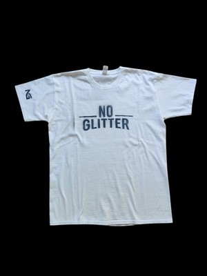 NOGLITTER T-Shirt Handmade Spray Streetwear Größe L, unique Design, schwarz weiß