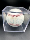 Hank Aaron Autographed MLB Baseball Signed in Blue COA
