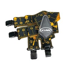 Men Suspender Tape Measure Pattern 2 inch Suspender Fully Black Tape Measure