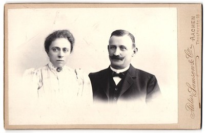 Fotografie Atelier Samson & Co., Aachen, Theaterstr. 18, Porträt eines Paares 