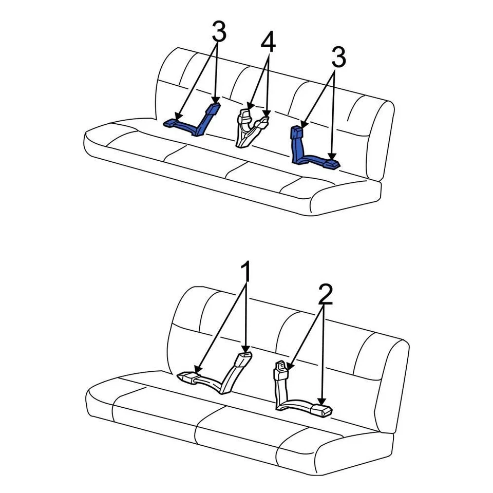 For Ford E-250 03-07 Ford Front Right Seat Belt Lap & Shoulder Belt Foto 2 de 4
