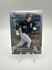 2025 Bowman Draft Caleb Bonemer Steel Refractor /100 BDC-184 Chicago White Sox