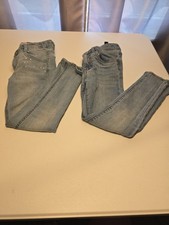 Bundle 2 pairs Of Girls Jeans Size 6 And 6x. Levi's And Squeeze