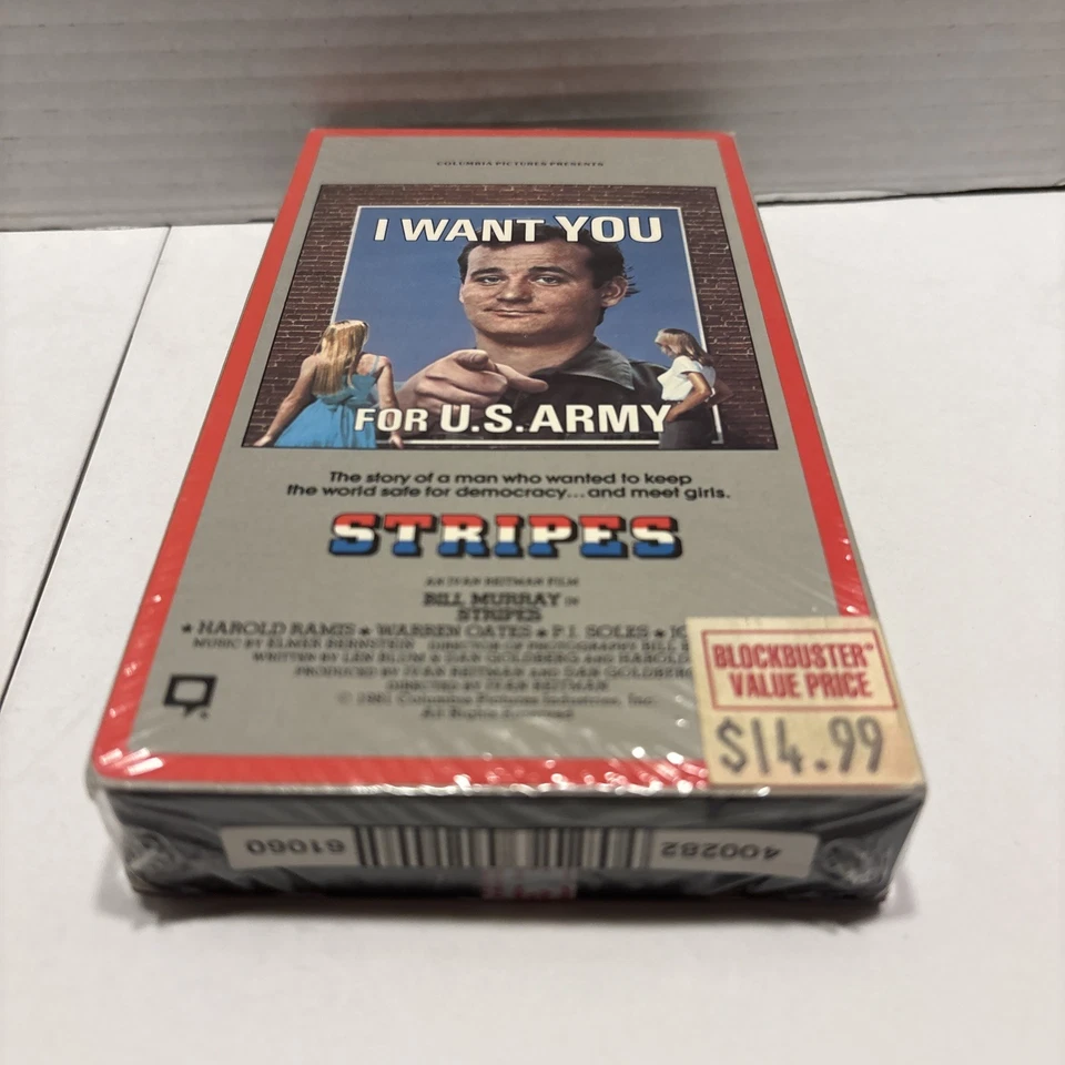 Stripes VHS SEALED Watermarks RCA Bill Murray Harold Ramis John Candy NEW - Image 2 of 4