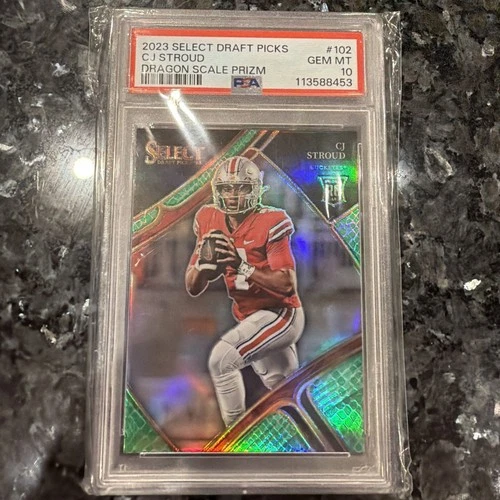Cj Stroud 2023 select draft picks dragon scale #102 psa 10🔥