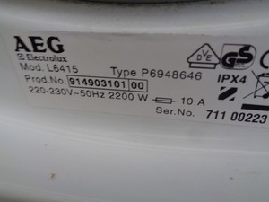 AEG L6415 ,  Elektronik Steuerung P. 451525910 E.132403830 , 3 Teile