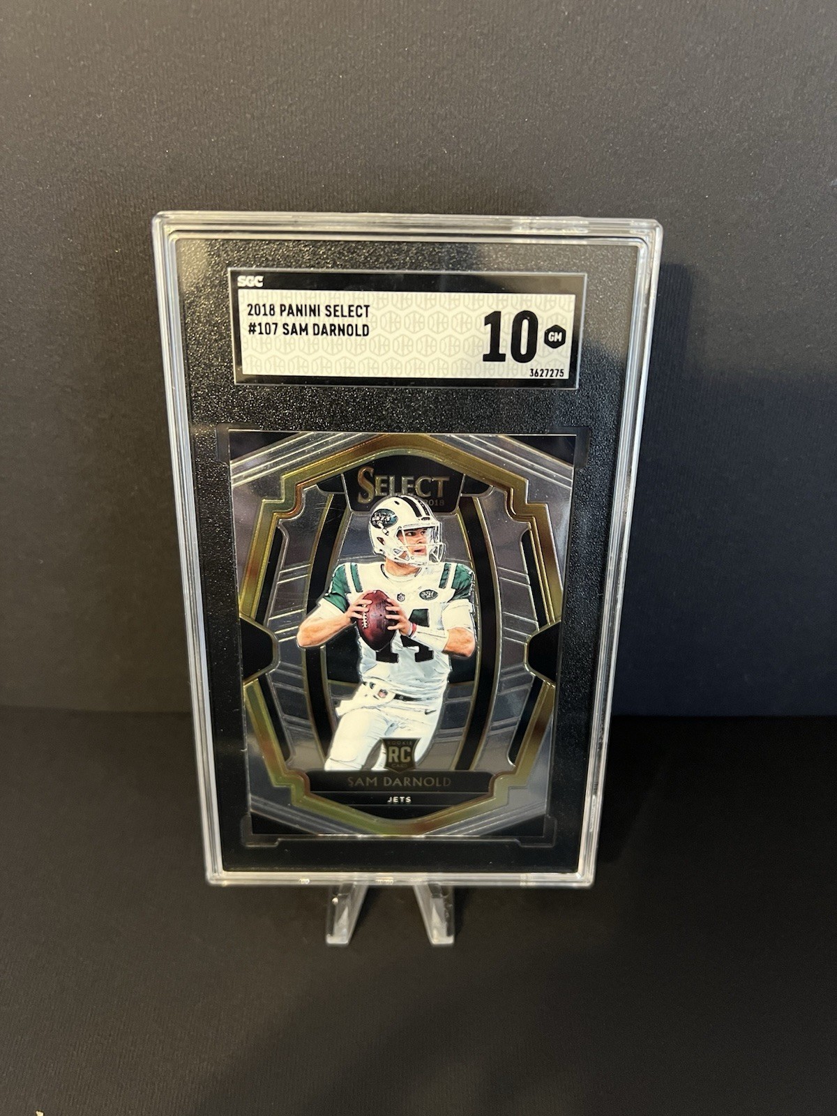 2018 Panini Select - Premier Level Sam Darnold #107 (RC) SGC 10