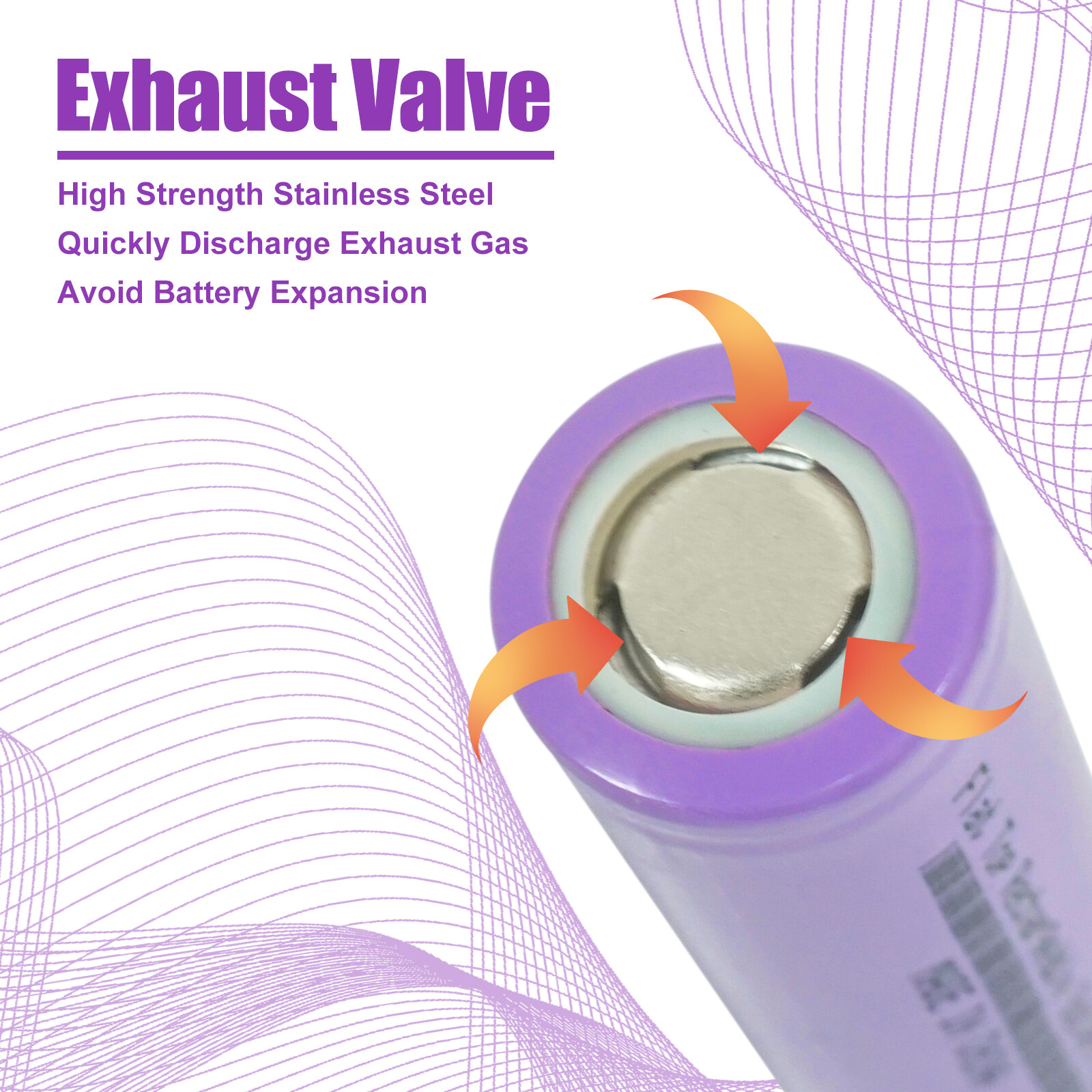 4Pcs 3.7v Rechargeable Batteries Flat Top + Plastic Battery Storage