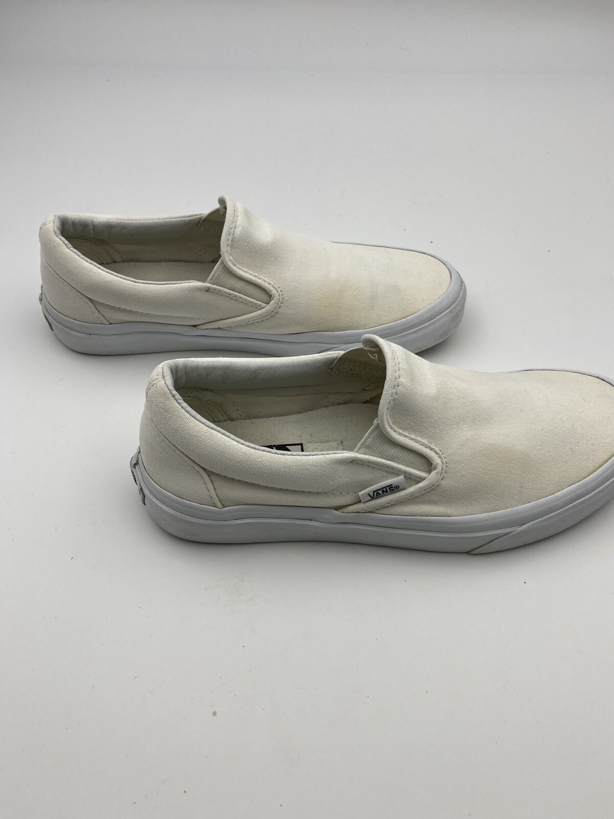 SAOLA Vans Bianco Slip Ons Autentico Uomo 5.5 Donna 7 Scarpe Sneakers Basse Skater