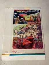 BUCK ROGERS heavy metal ART 4 color acetate 1979 TITLE SPLASH MOON OF MADNESS