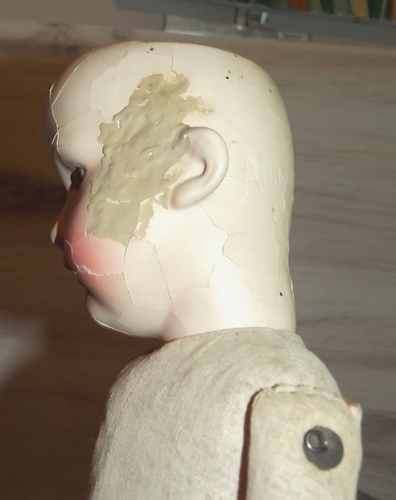 Antique German Doll AM Armand Marseille 390 17" Needs Repair TLC B5 - Picture 5 of 6
