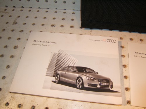 Audi 2010 S5 A5 Manual del propietario OEM 1 juego de 4 folletos, papel y negro Audi 1 bolsa - Imagen 4 de 12