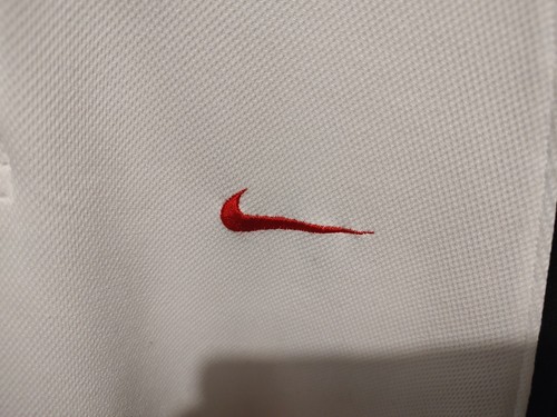 Nike Georgia Bulldogs Short Sleeve Polo Shirt Men's L White Dri-Fit - Picture 5 of 10