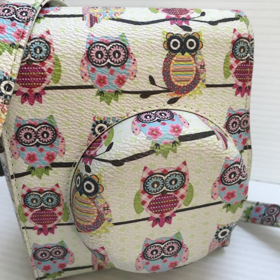 Funda de cuero para cámara con búho Fuji Instax Mini 8 Mini 8S Foto 2 de 4