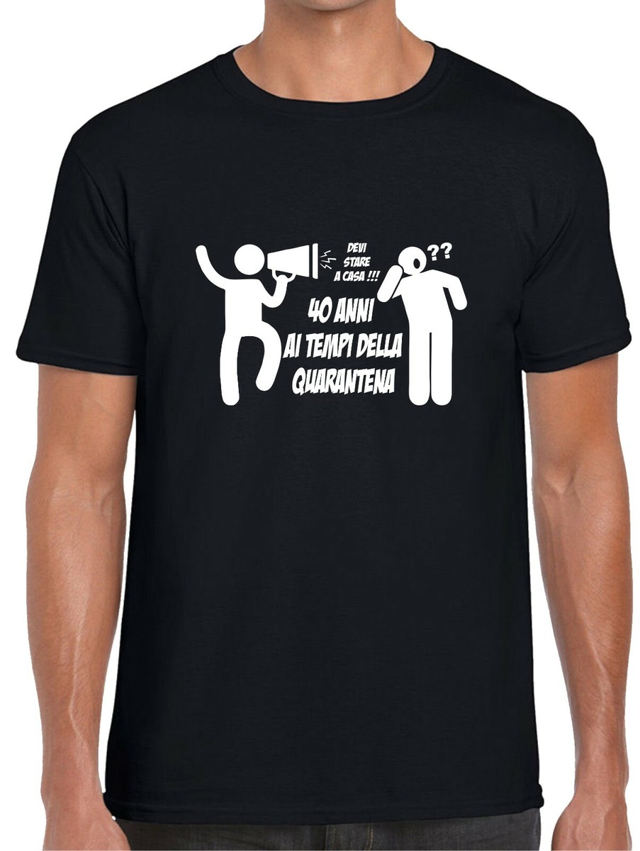 Compleanno Maglietta 40 Anni Quarantena T-shirt Da Uomo IDEA