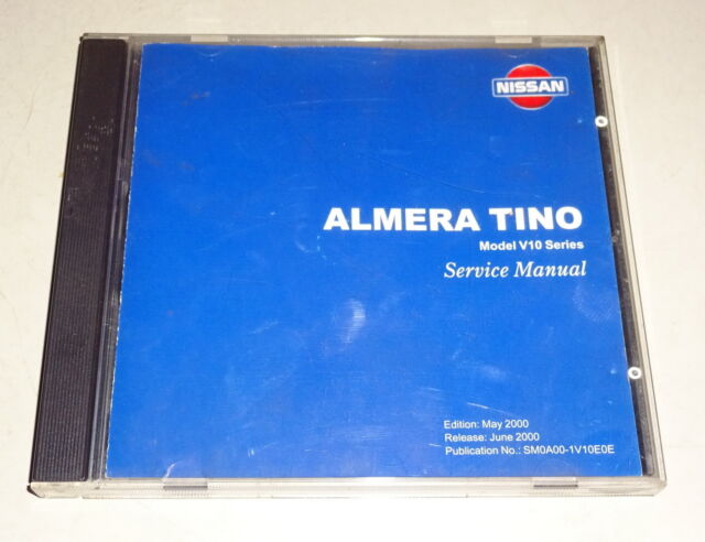 Workshop Manual On Cd Nissan Almera Tino Type V10 Stand 06