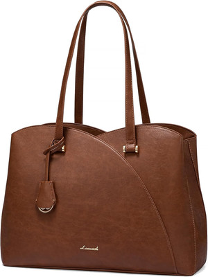 LOVEVOOK Laptop Tote Bag for Women, Work Bags Teacher Tote Bag, Leather Computer