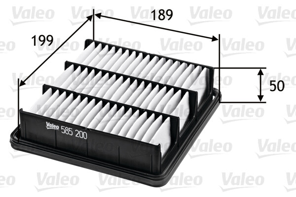 Valeo 585200 Luftfilter FüR Hyundai, KIA-image