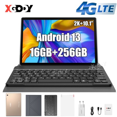 2024 Newest Tablet PC Android 13 16GB RAM+256GB ROM Dual SIM 4G LTE&5G WLAN 6