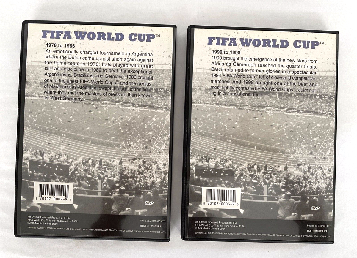 FIFA World Cup Set of 2 DVDs: 1978-1986 & 1990-1998 | eBay