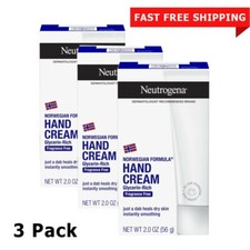 3x Neutrogena Norwegian Formula Moisturizing Dry Hand Cream Fragrance Free 2oz